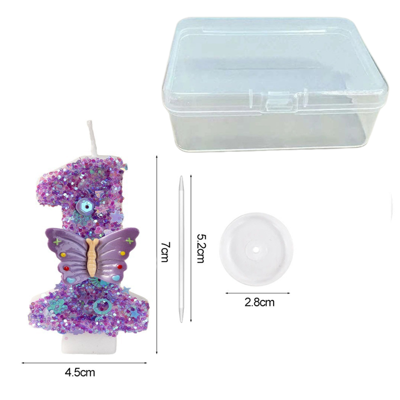 Purple Butterfly Number 0-9 Bi - Candle Supplies Luxury review and price