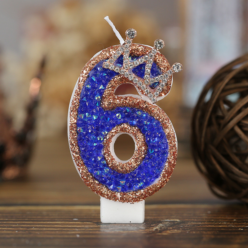 Blue Birthday Numbers Candles  - Candle Supplies Luxury review and price