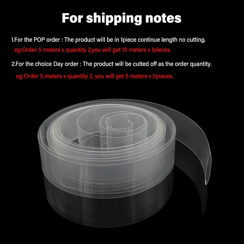7~ 155mm Transparent PVC Heat  - Shrink Sleeve Pvc review and price