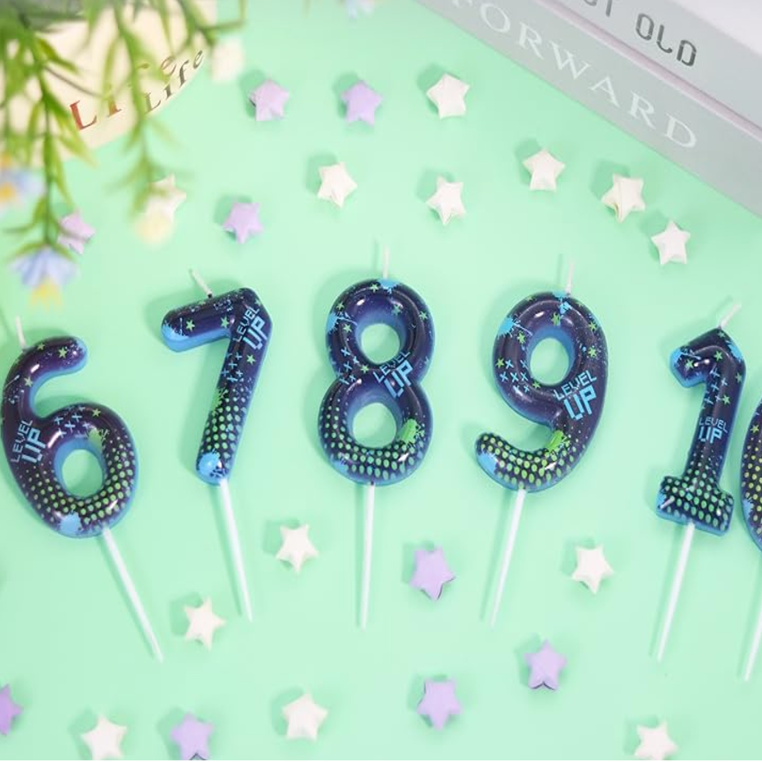 Blue Game Boy 0-9 Birthday Can - Candle Supplies Video review and price