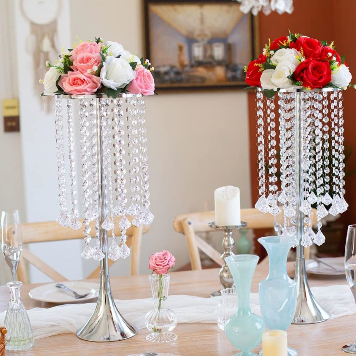 2/10pcs Luxury Crystal Flower  - Candle Supplies Luxury review and price