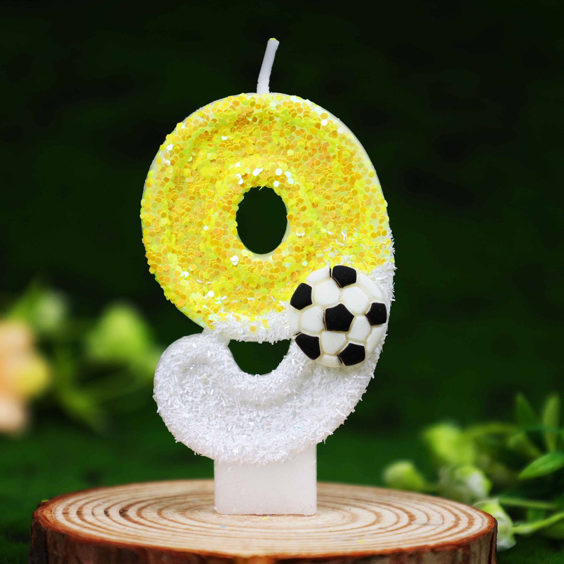 Yellow White Sequins Sports Fo - Candle Supplies In review and price