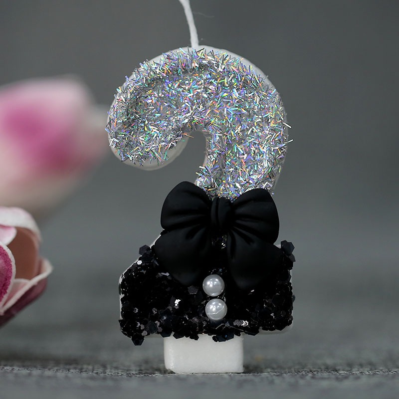Midnight Bow & Pearl 0-9 Numbe - Candle Supplies In review and price
