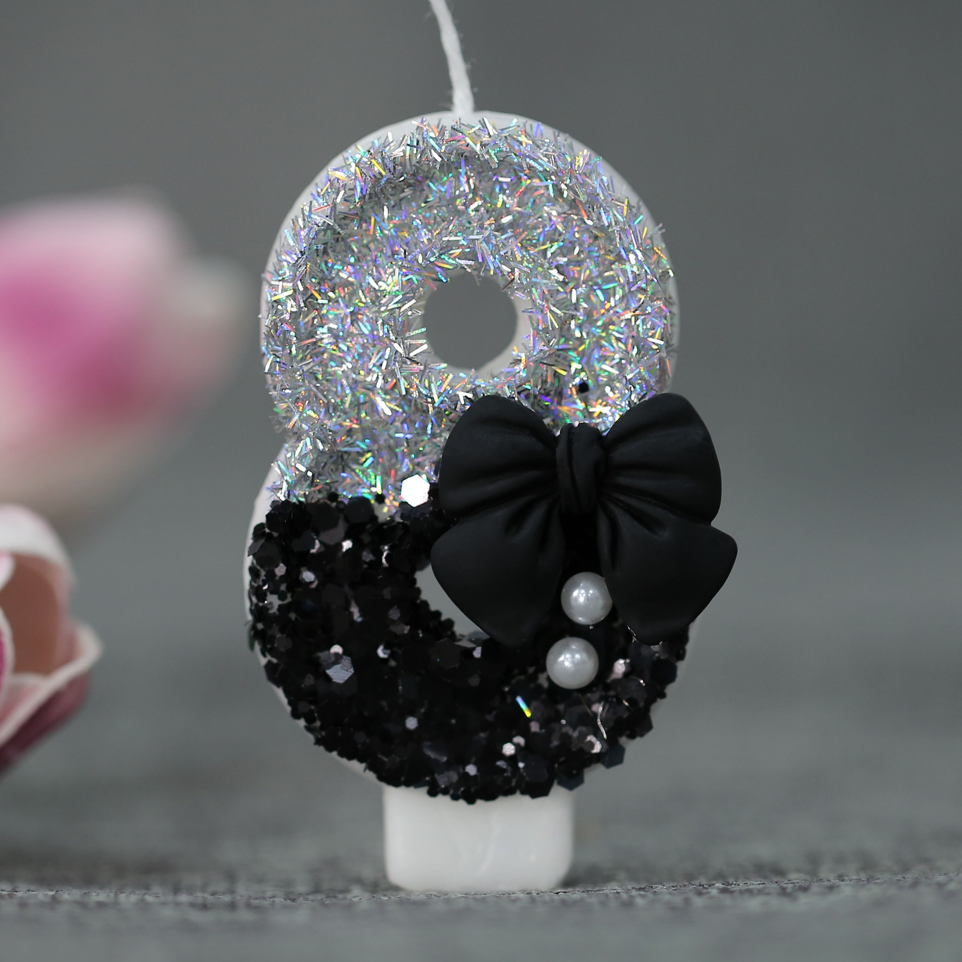 Midnight Bow & Pearl 0-9 Numbe - Candle Supplies In review and price