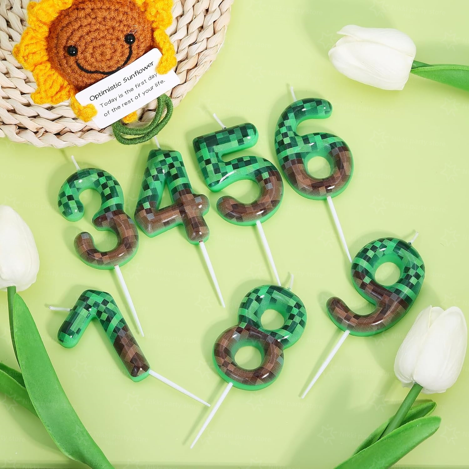Miner Birthday Candles Birthda - Candle Supplies Video review and price