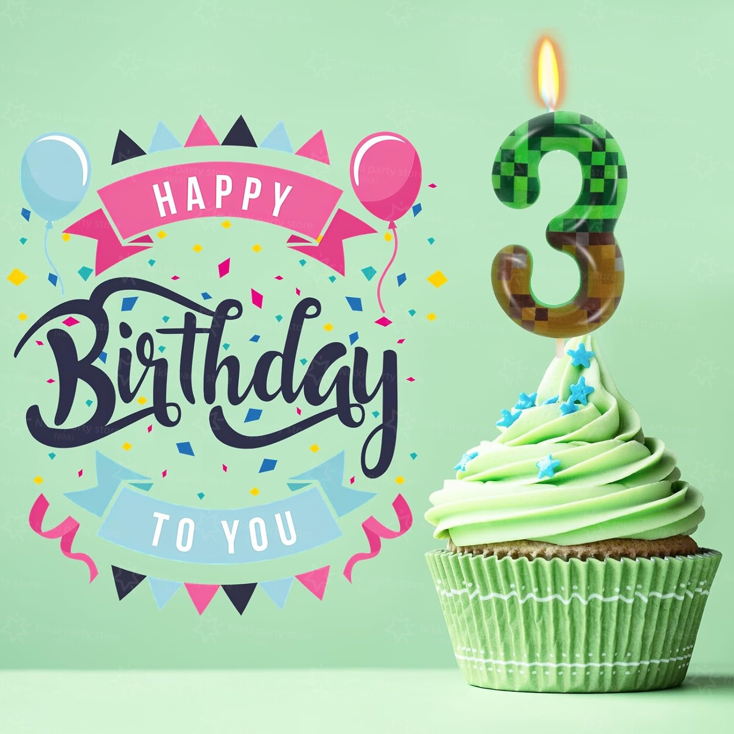Miner Birthday Candles Birthda - Candle Supplies Video review and price