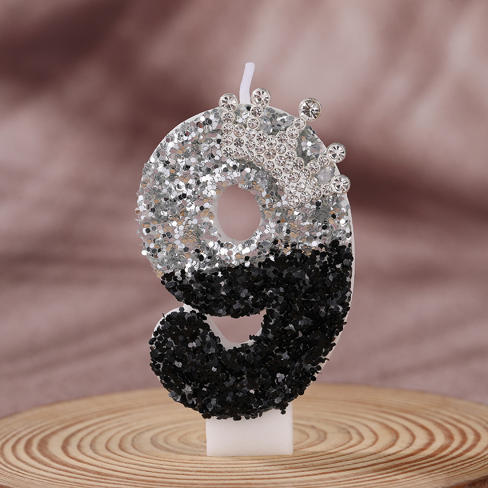 Black Silver Gradient Crown Ha - Candle Supplies In review and price