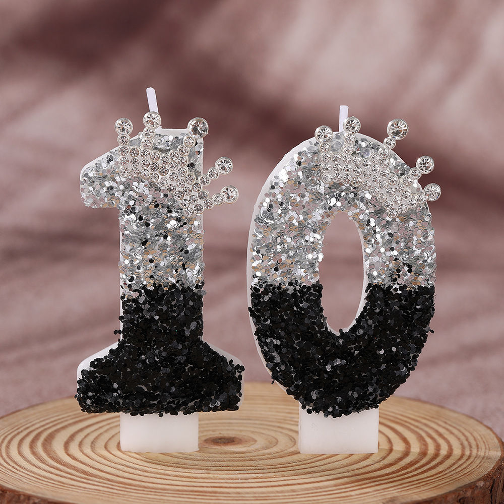 Black Silver Gradient Crown Ha - Candle Supplies In review and price