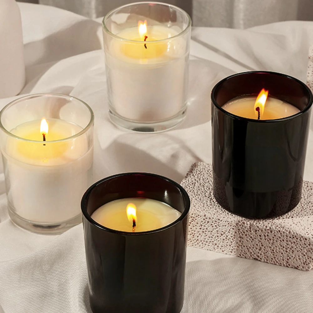 Luxury Glass Candle Jar Black  - Candle Supplies Luxury review and price