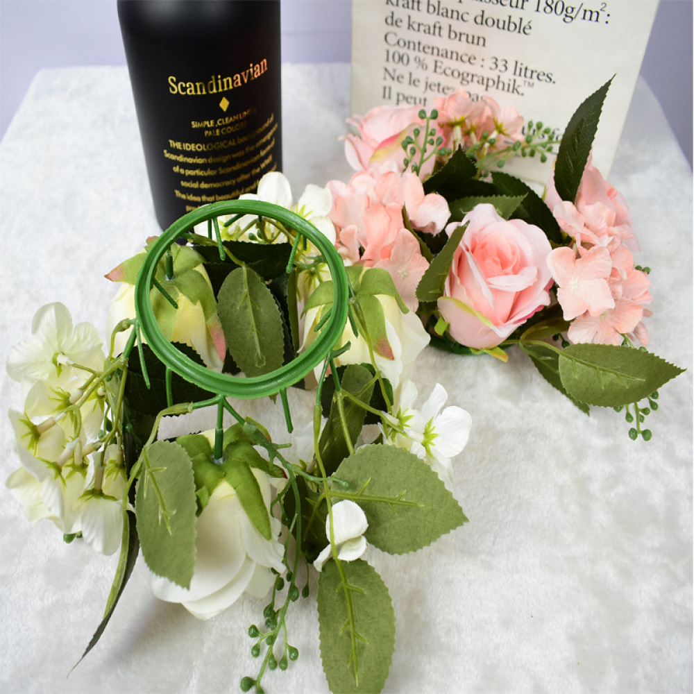 Realistic Rose Garland Floral  - Candle Supplies Luxury review and price